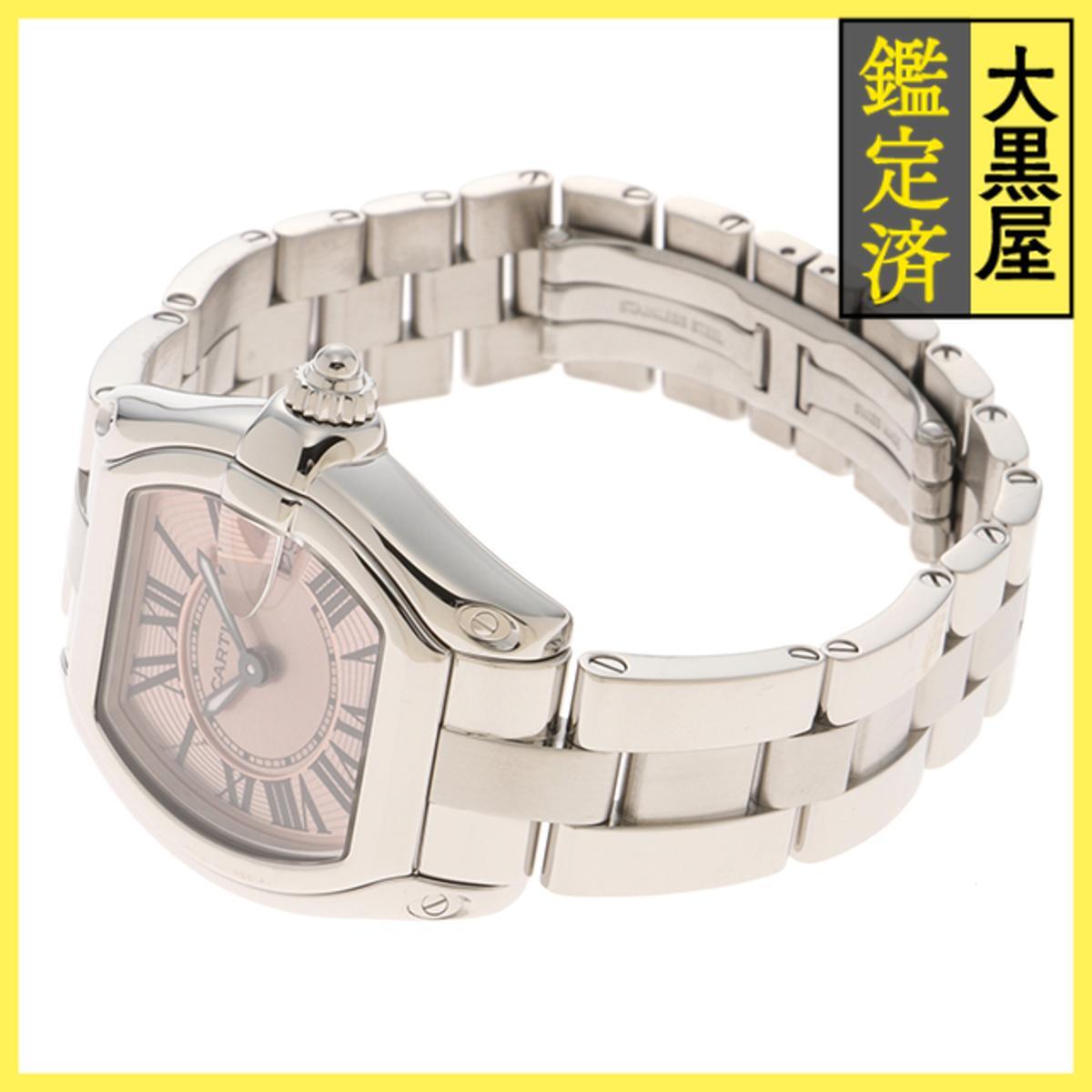 Cartier カルティエ ロードスター W62017V3 SS クォーツ ピンク 女性用/Ladies watches_画像3