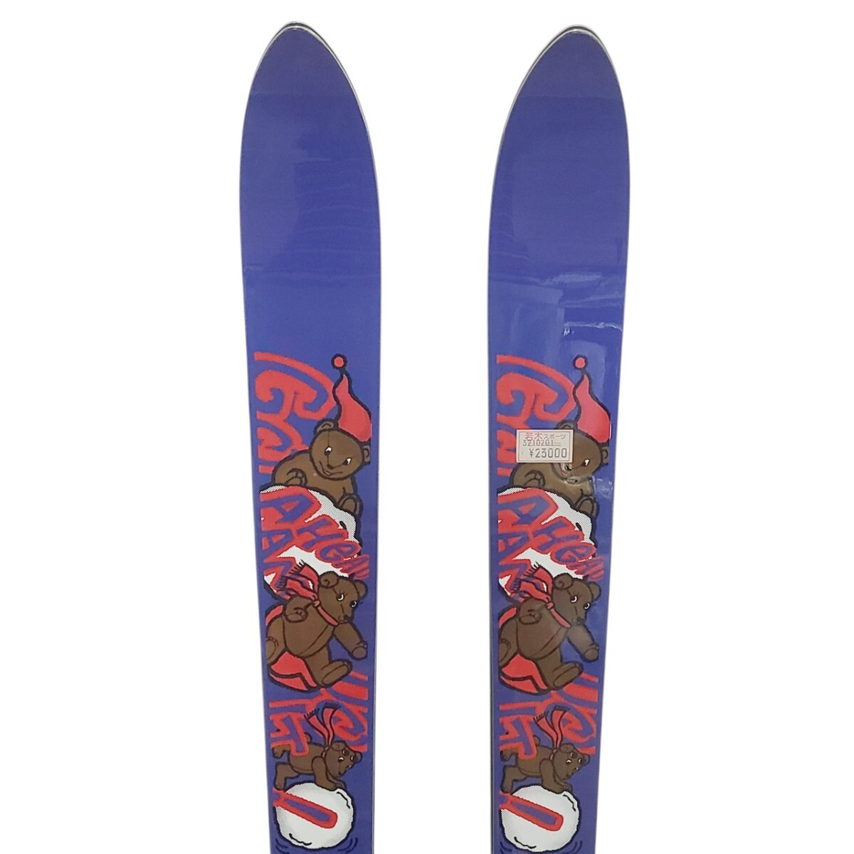 Ye2304LL◎未使用品 Mizuno Teddy a la mode JR. 110cm ミズノ テディベア テディアラモード スキー板 ジュニア 子供 ネイビー キッズ_画像2