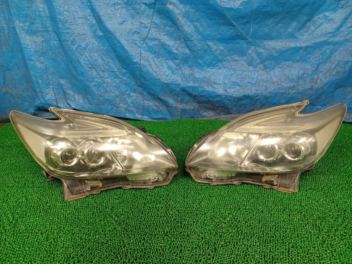 338247★ZVW30 プリウス 後期 G,s【純正/KOITO コイト 47‐49】左右 LED ヘッドライト★左右セット★点灯OK★西濃発送★個人宅不可_画像1