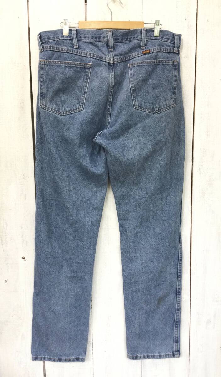 RUSTLER ラスラー Wrangler デニムパンツ ジーンズ ロング ボトムス W36 L34 メンズL〜XL 大きめ 良品_画像7