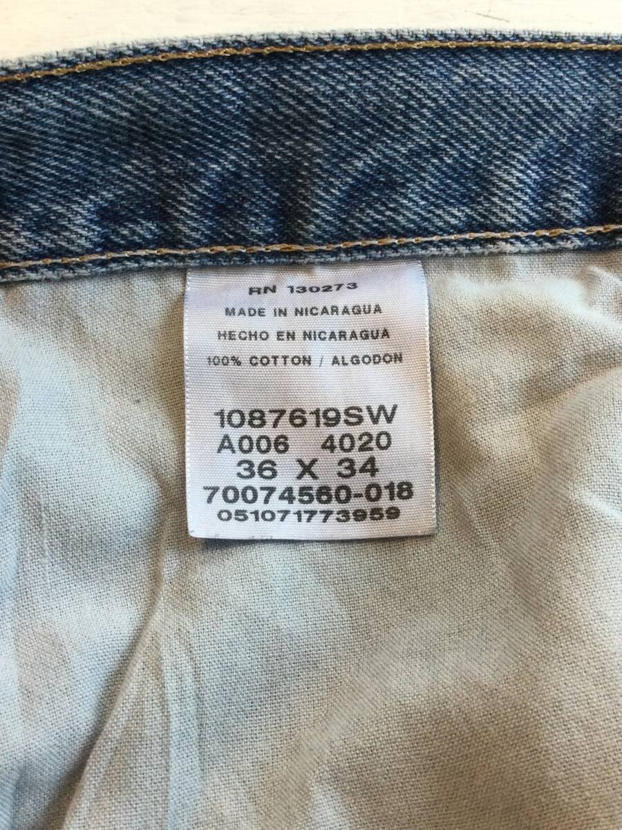 RUSTLER ラスラー Wrangler デニムパンツ ジーンズ ロング ボトムス W36 L34 メンズL〜XL 大きめ 良品_画像10