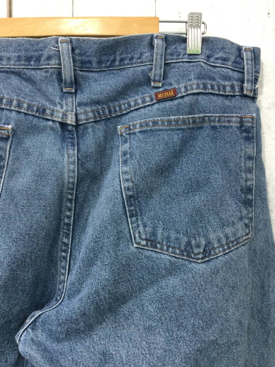 RUSTLER ラスラー Wrangler デニムパンツ ジーンズ ロング ボトムス W36 L34 メンズL〜XL 大きめ 良品_画像8
