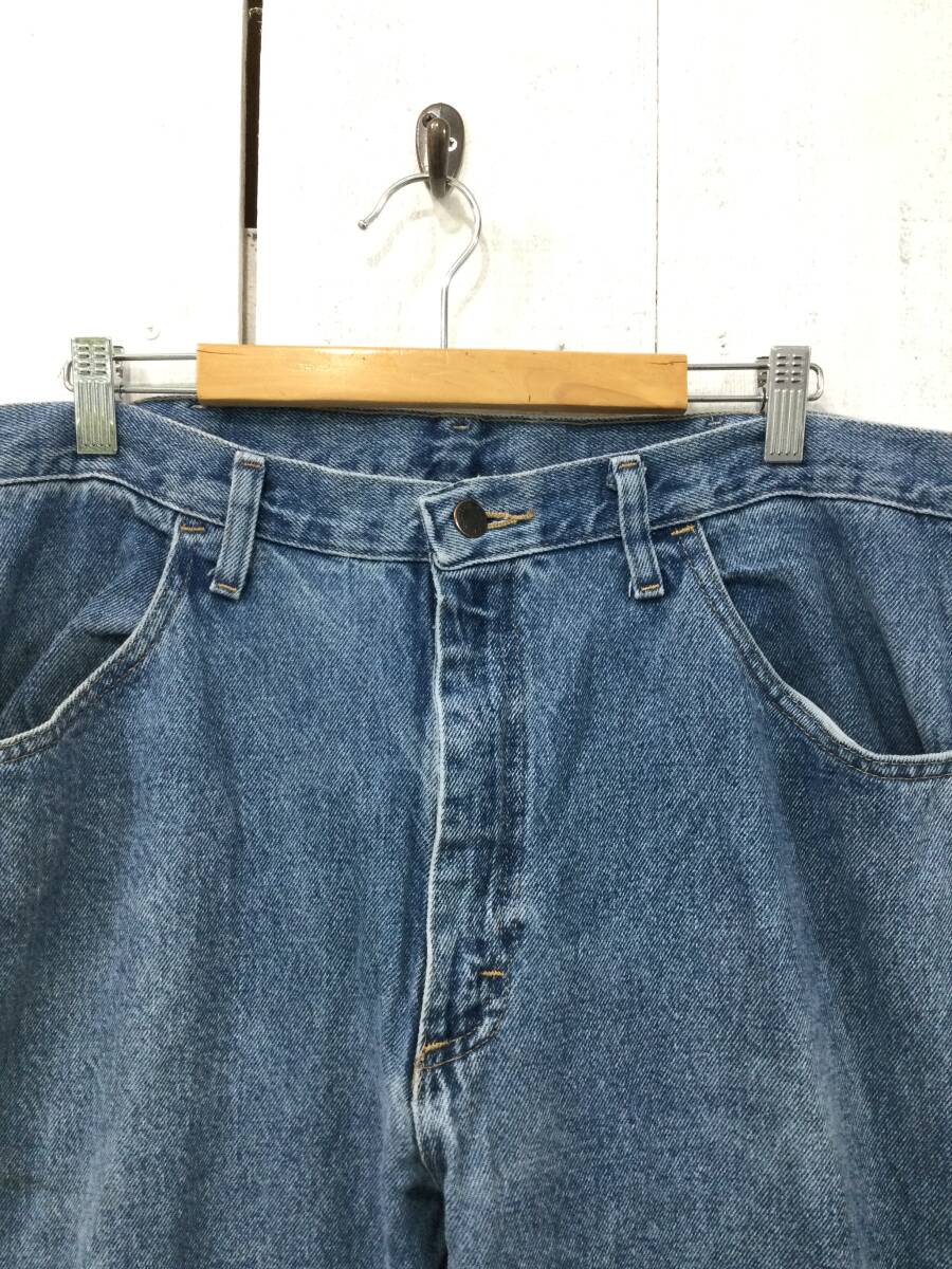 RUSTLER ラスラー Wrangler デニムパンツ ジーンズ ロング ボトムス W36 L34 メンズL〜XL 大きめ 良品_画像2