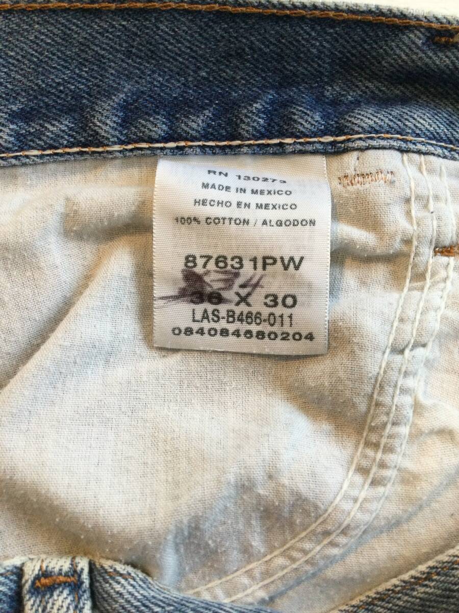 RUSTLER ラスラー メキシコ製 デニムパンツ ジーンズ ロングボトムス W36 L30 メンズL〜XL 大きめ 良品_画像10