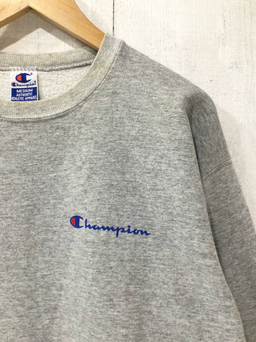 Champion チャンピオン メキシコ製 トリコタグ ワンポイント スウェット スウェットシャツ トレーナー メンズM 状態良好_画像3