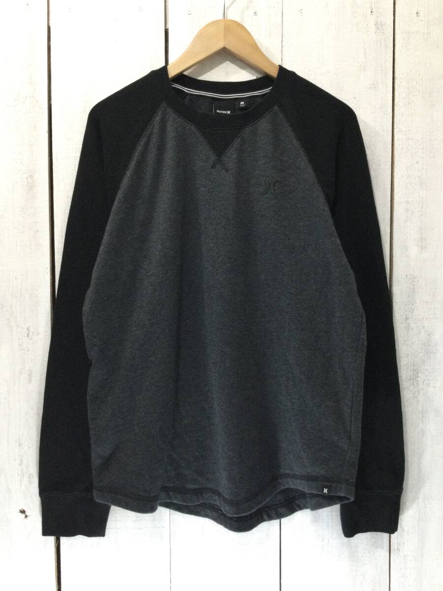 Gstar Raw ジースターロウ Hurley ハーレイ ラグランスリーブ スウェット トレーナー スウェットシャツ メンズM 良品_画像2