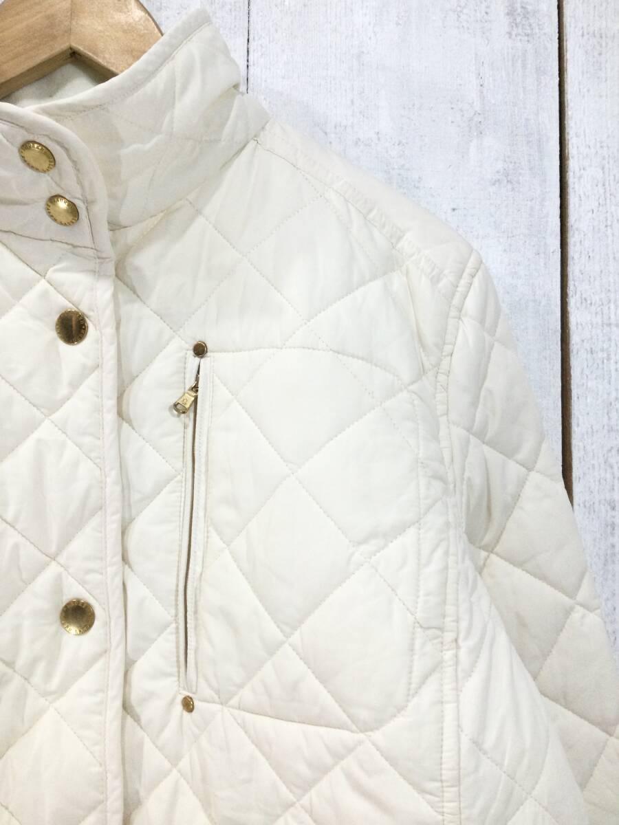 LAUREN RALPH LAUREN ローレンラルフローレン 中綿ジャケット キルティングジャケット ジャンバー レディースXL 一部に汚れあり_画像4