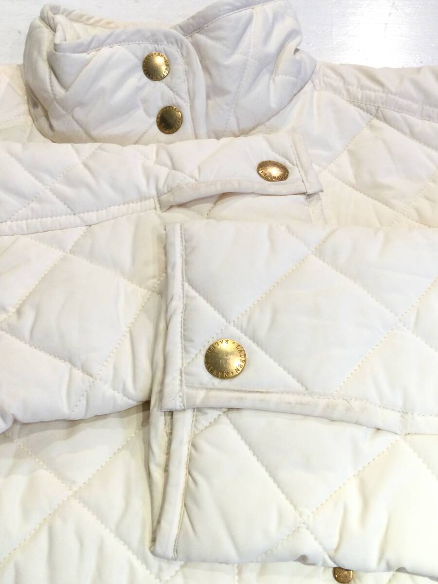 LAUREN RALPH LAUREN ローレンラルフローレン 中綿ジャケット キルティングジャケット ジャンバー レディースXL 一部に汚れあり_画像7