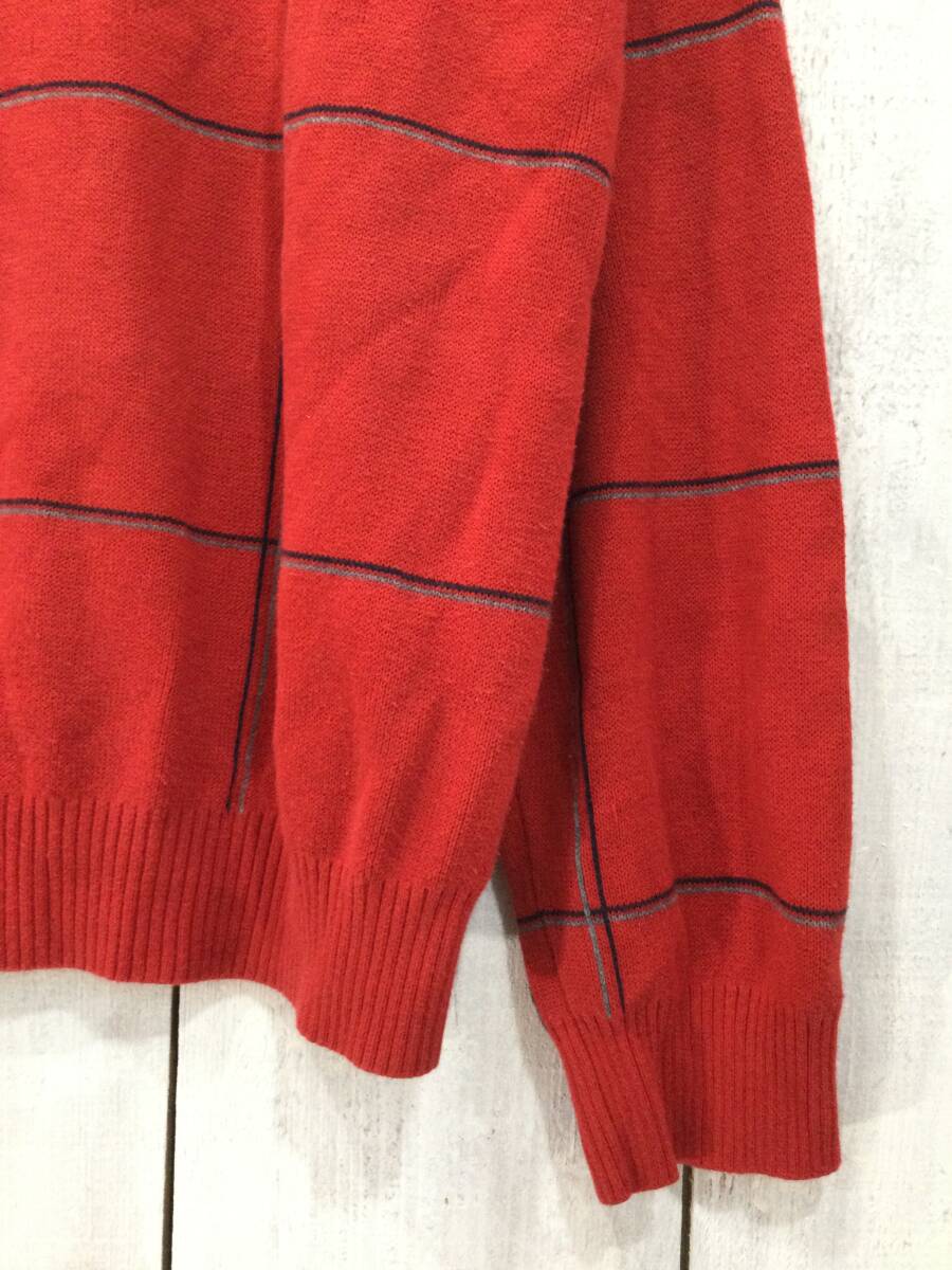 TOMMY HILFIGER トミーヒルフィガー 柄 コットンニット セーター メンズXL 大きめ 良品_画像5