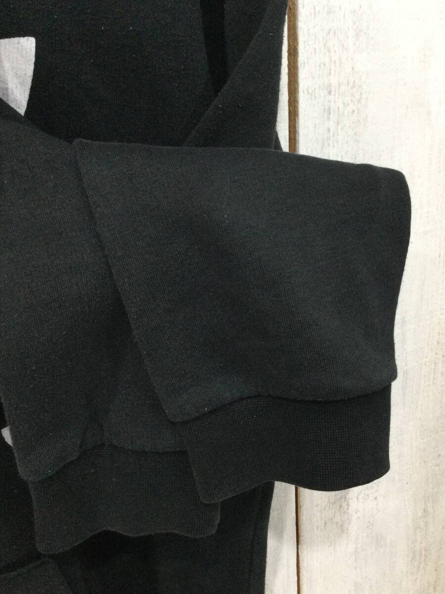 adidas アディダス トレフォイルロゴ 年代不明 スウェットパーカー フード付きトレーナー メンズM ややダメージあり_画像6