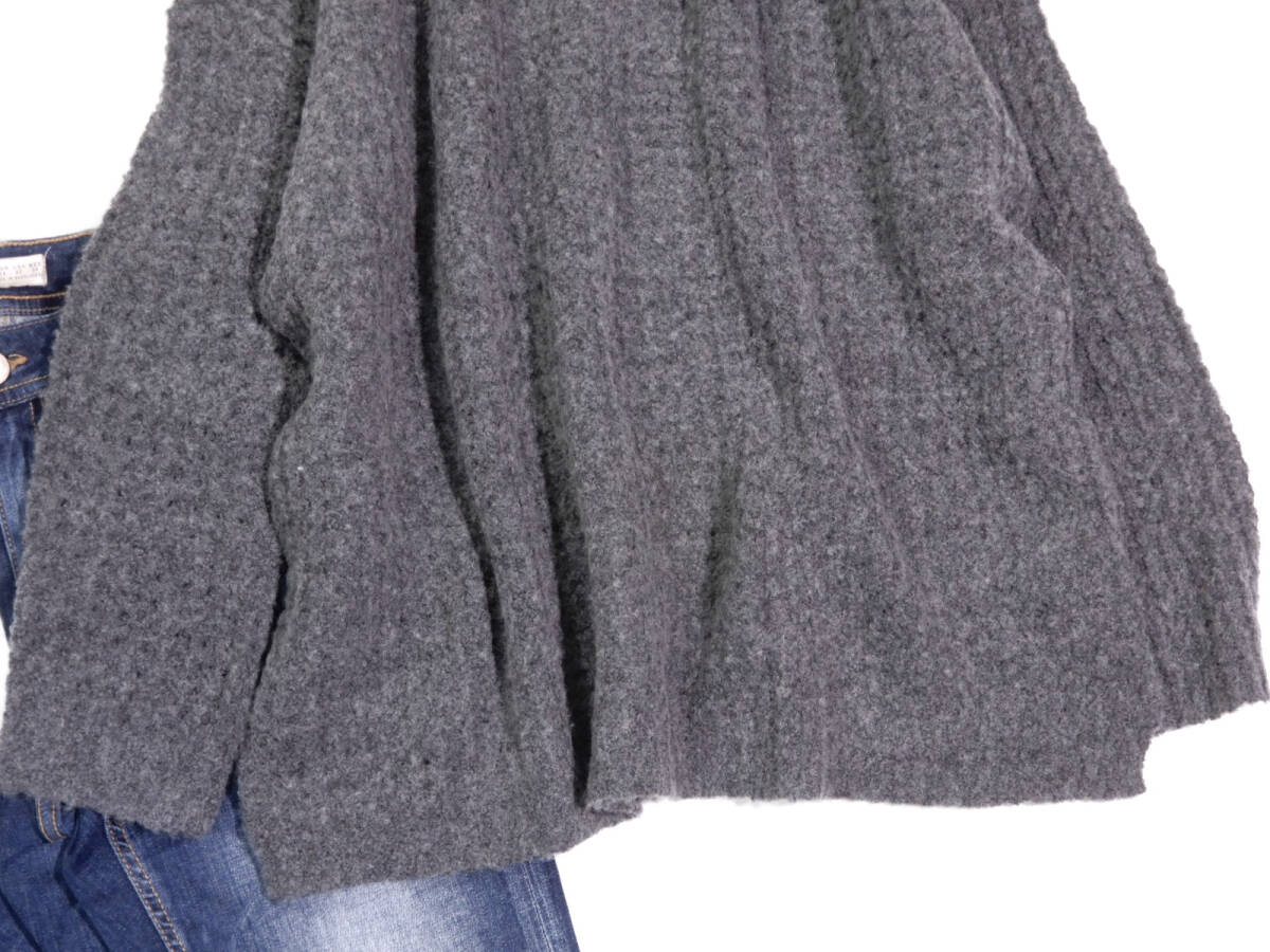 未使用 ニコアンド niko and… ふっくら カシミヤブレンド ワッフル ニット プルオーバー FREE_画像3