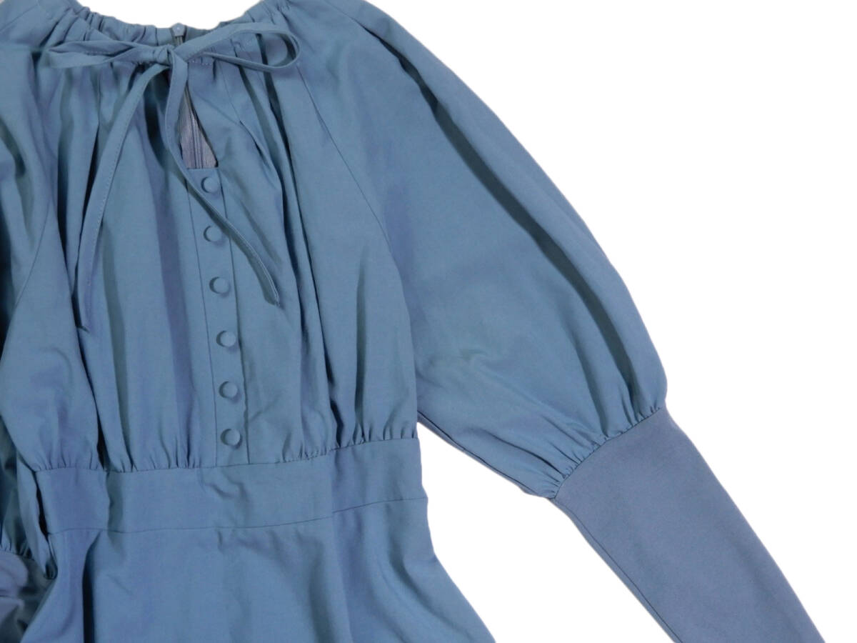 アビトーキョー ABITOKYO 大人可愛い☆ ウエスト切り替え ふっくら袖 ギャザー デザイン ロング ワンピース F_画像4