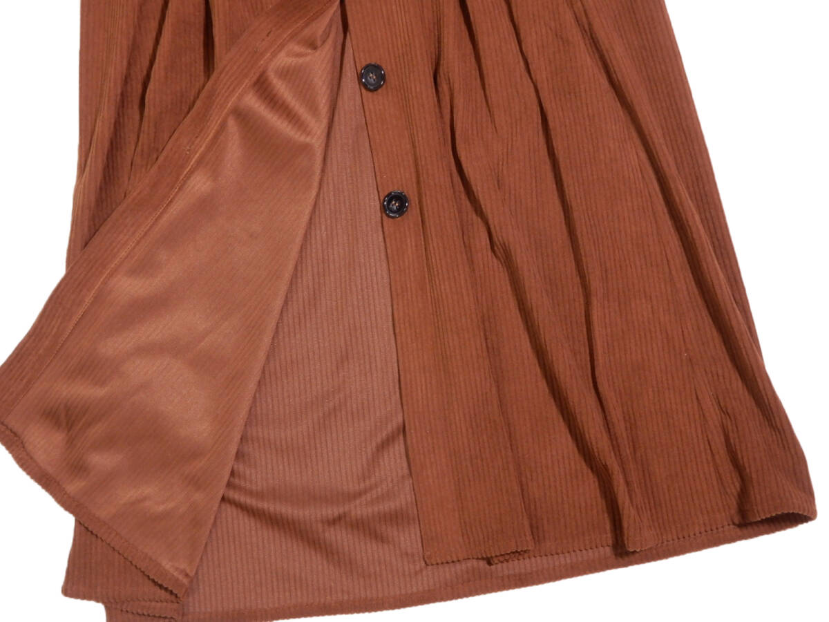 アビトーキョー ABITOKYO 大人可愛い☆ コーデュロイ ウエストマーク リボン ワンピース M_画像5