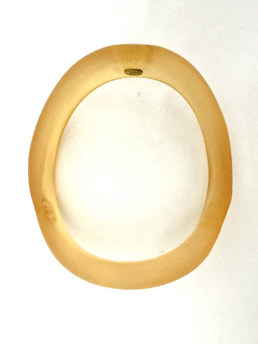 7J2614【本物保証】シャネル バングル ブレスレット クリア ベージュ ココマーク 96C CHANEL_画像7