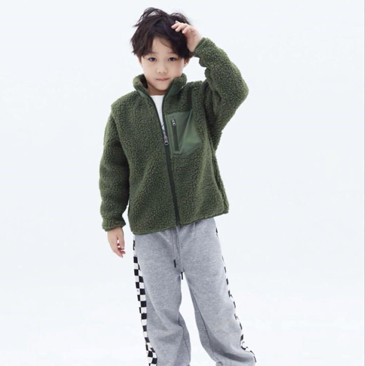 西松屋在庫1点 ボアジャケット もこもこ 暖かい アウター 160cm_画像2