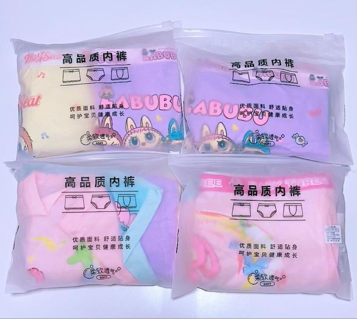 4枚組140cm女の子ショーツ 女の子下着 綿 キャラクター 子供下着 577号_画像7