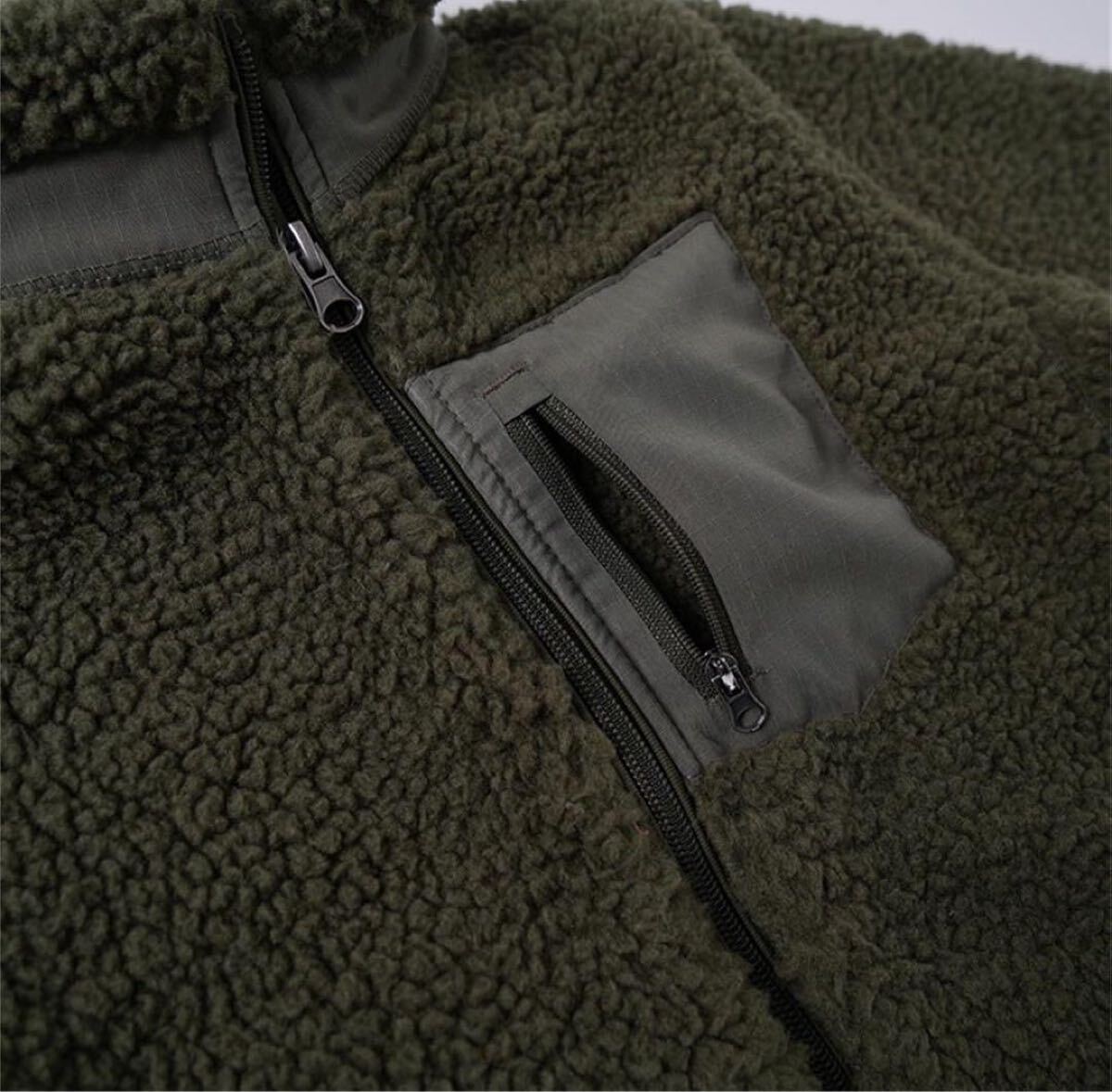 西松屋在庫1点 ボアジャケット もこもこ 暖かい アウター 160cm_画像8