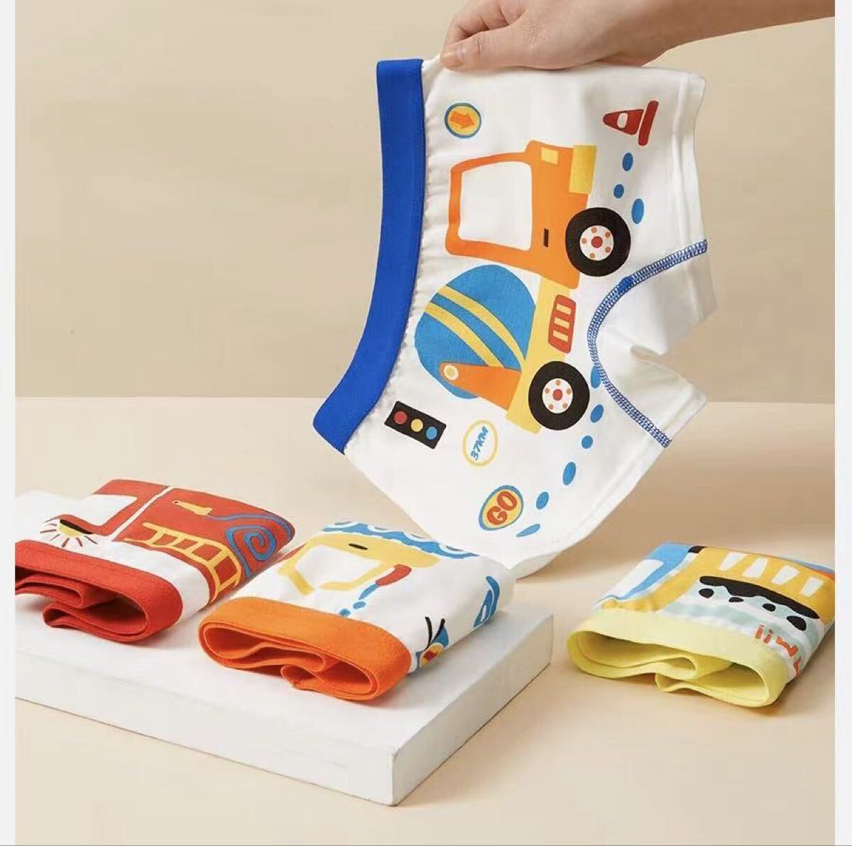 4枚組140 男の子ショーツ ブリーフ 下着綿 パンツ キッズ 入学小学 23号_画像4