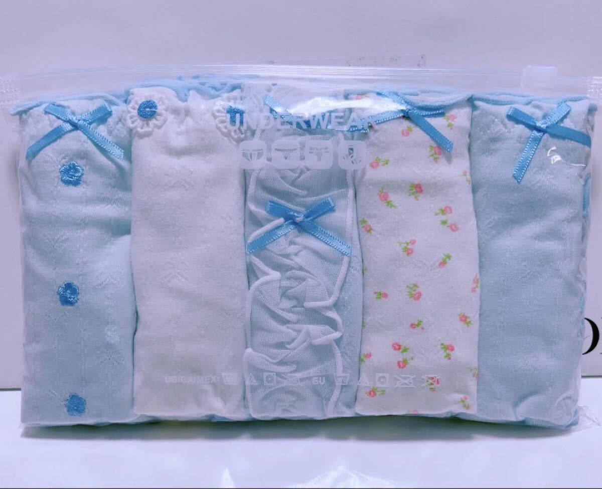 5枚組XLレディース下着 女子高生ショーツ 肌着インナー ジュニア綿　第523号_画像9