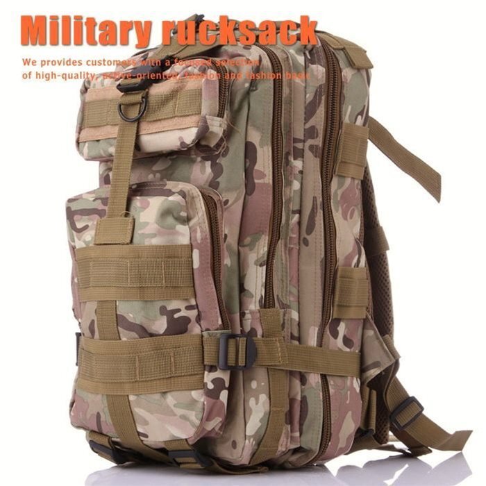 25L リュックサック リュック デイパック バックパック メンズ Military Tactical アサルトリュック 多機能 7999845 カーキカモ 新品_画像5