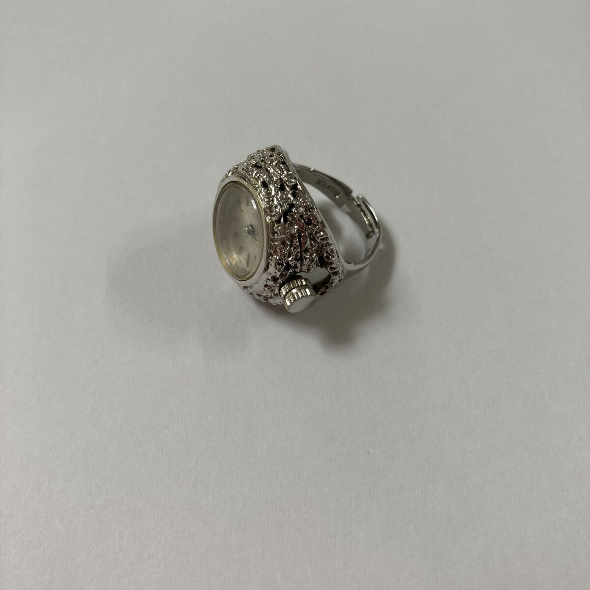 CITIZEN リングウォッチ アンティーク 銀 silver シルバー 不動 ジャンク 手巻 指輪_画像2