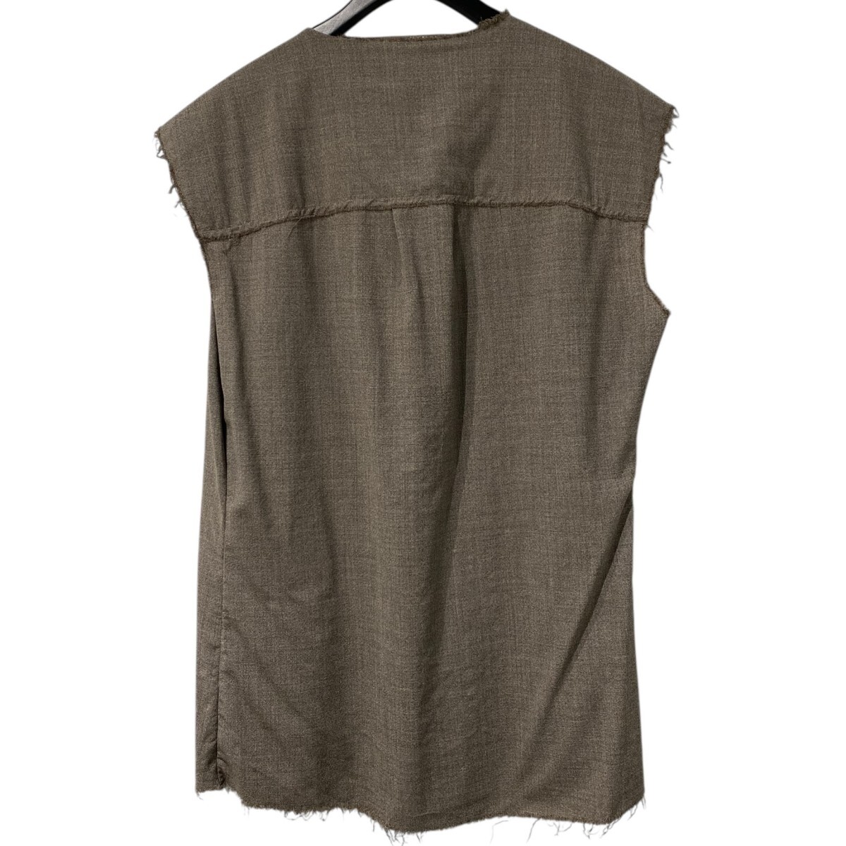 GABRIELA COLL GARMENTS×Loro Piana SUMMER WOOL SLEEVELESS SHIRTカットオフメリノウールベストジレ8069000136340_画像6