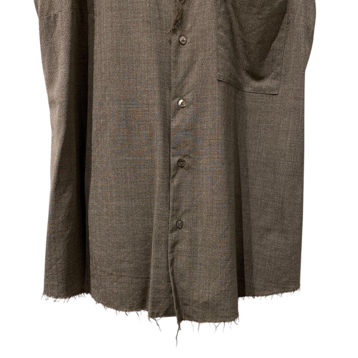 GABRIELA COLL GARMENTS×Loro Piana SUMMER WOOL SLEEVELESS SHIRTカットオフメリノウールベストジレ8069000136340_画像3