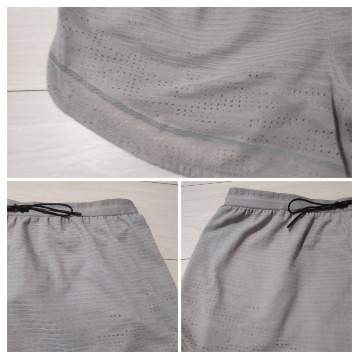 ★ナイキ　NIKE　ランニングショートパンツ　★ストレッチ地　★サポーター付　★DRI-FIT ADV使用　★グレー系　★Mサイズ　★未使用品_画像10
