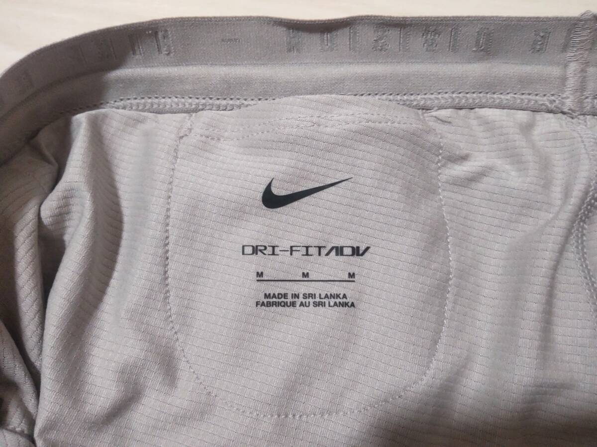 ★ナイキ　NIKE　ランニングショートパンツ　★ストレッチ地　★サポーター付　★DRI-FIT ADV使用　★グレー系　★Mサイズ　★未使用品_画像4