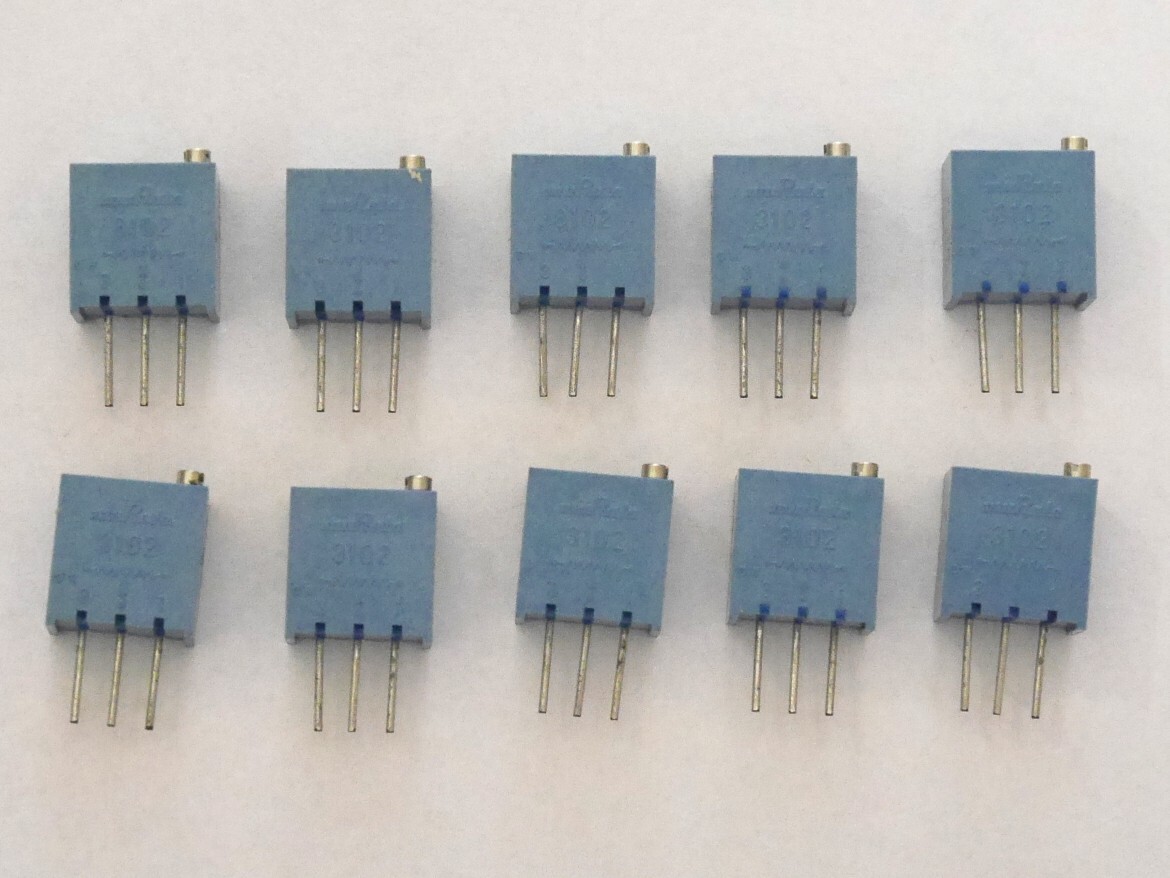 10個セット 1kΩ 村田 多回転半固定抵抗　可変抵抗　トリマポテンショ　多回転　ポテンショメーター　サーメットトリマ_画像1