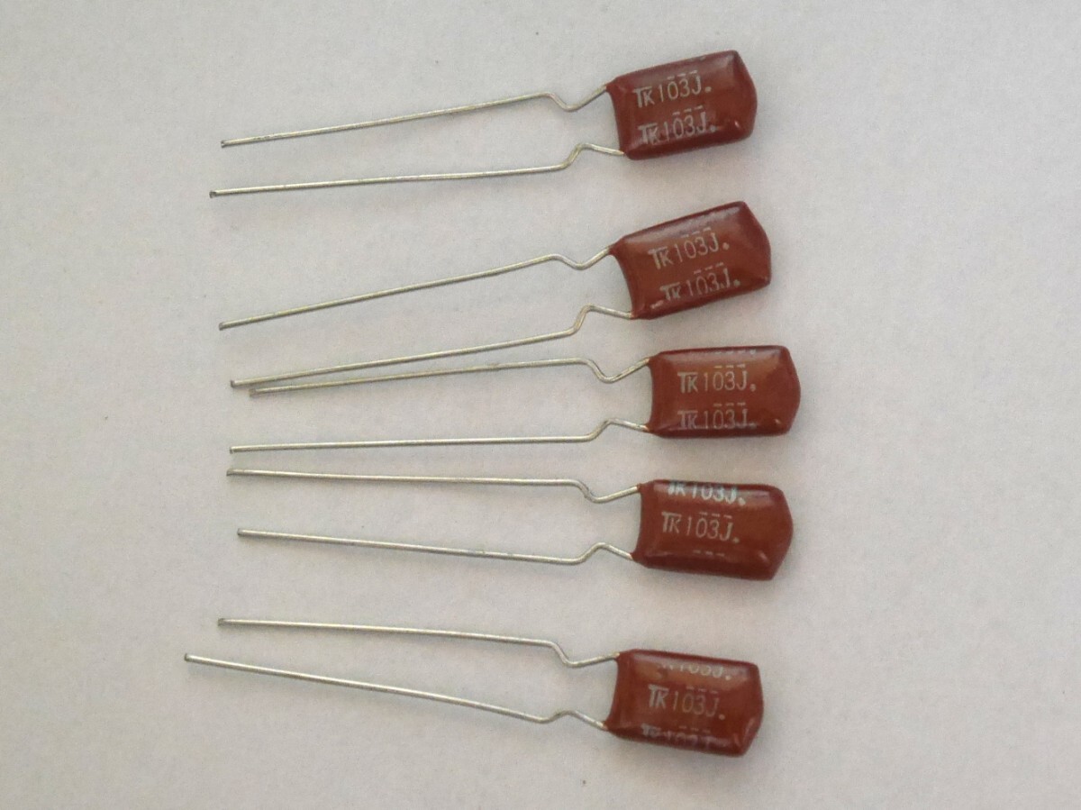 50個 10000pF 0.01uF 10nF 50V フィルムコンデンサ　マイラコンデンサ_画像1