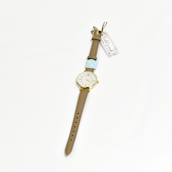 新品 腕時計 レディース 未使用 Field Work ファッションウォッチ カジュアル レザー スラン ブラウン ゴールド ホワイト_画像2