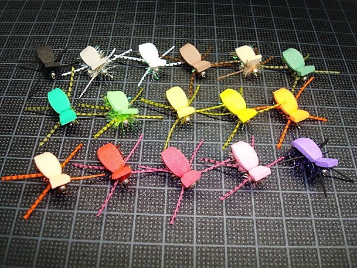 ビートルフォーム　10本セット　＃１０　16色　フローティング　カメムシ　ムシ　スパイダー　テレストリアル_画像2
