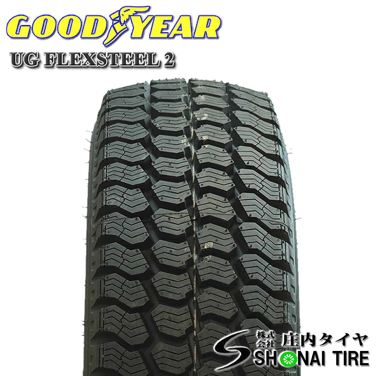 在庫要確認 会社宛 送料無料 グッドイヤー UG FLEX STEEL 2 215/60R15.5 110/108 LT 冬 ４本価格 小型トラック エルフ 舗装路 NO,GY054-４_画像2