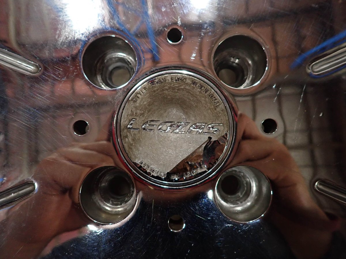 4本SET 会社宛 送料無料 17×5.5J HOT STUFF アルミ ホイール 4穴 PCD100mm +48 ハブ径73mm タント ムーヴ N-BOX ラパン 軽カー NO,F8226_画像6