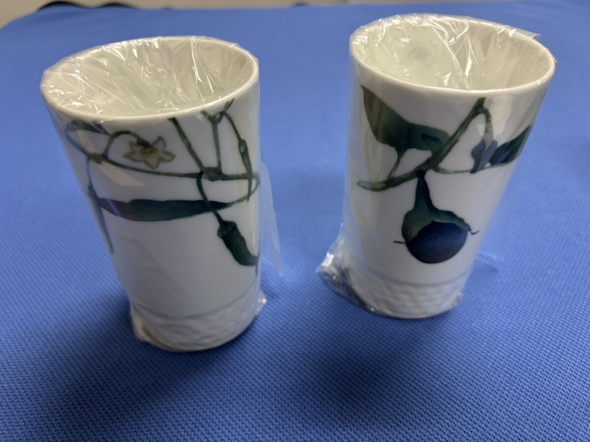 798☆ Noritake ノリタケ【京香旬彩】 タンブラー ペアセット／新品未使用／ 1620-45_画像6