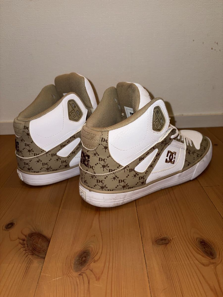 DC SHOES スニーカー 27cm ホワイト カジュアルシューズ ベージュ コート 美品 _画像7