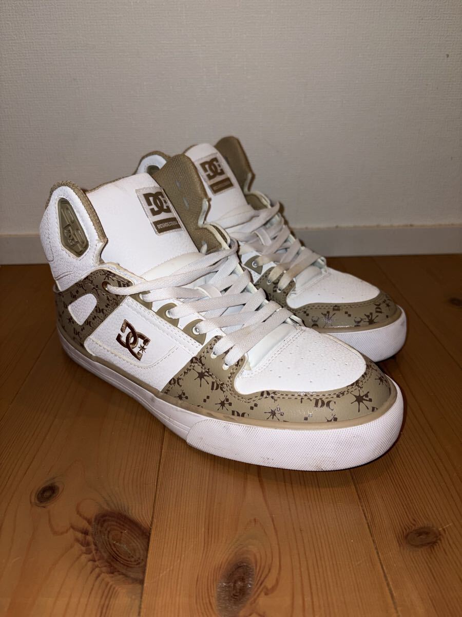 DC SHOES スニーカー 27cm ホワイト カジュアルシューズ ベージュ コート 美品 _画像8