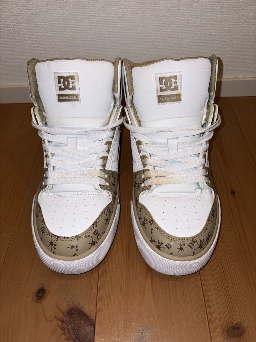 DC SHOES スニーカー 27cm ホワイト カジュアルシューズ ベージュ コート 美品 _画像9