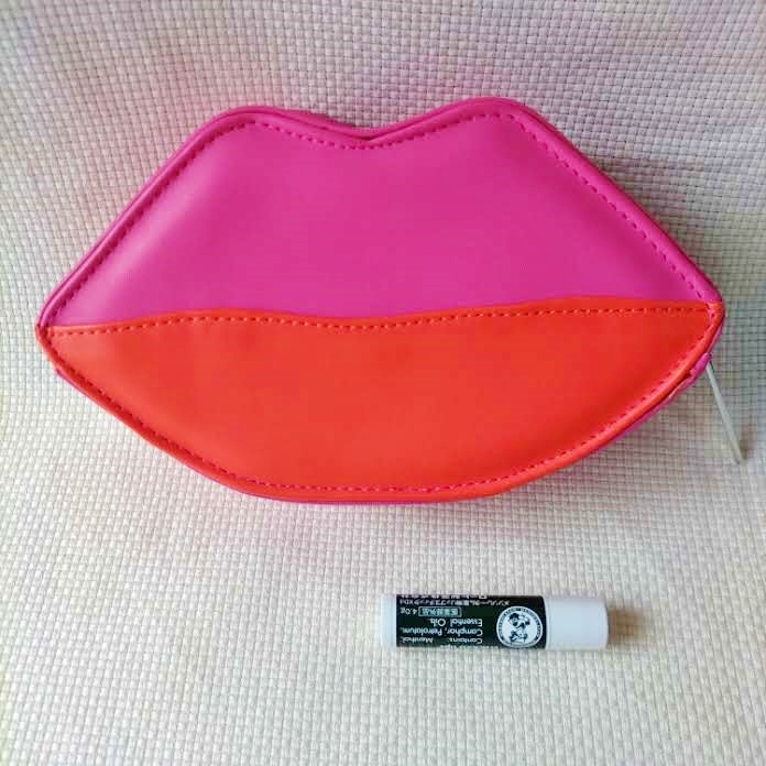 【難あり】ランコム リップ型 ポーチ/LANCOME 唇 コスメポーチ バッグ ケース キスマーク ノベルティ くちびる 非売品 小物入れ_画像5