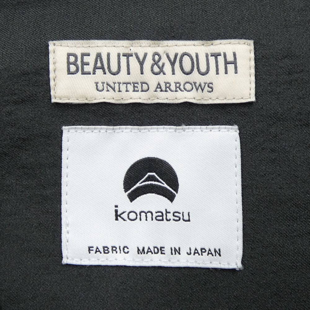 BEAUTY＆YOUTH ビューティアンドユース キャンプカラー ショートスリーブ シャツ 小松精練 #36798 小松パック B&Y ユナイテッドアローズ_画像3