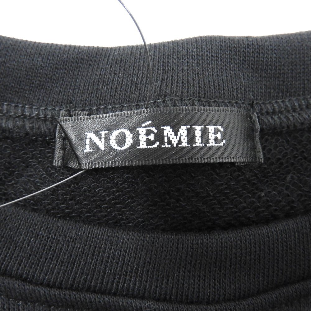 未使用 NOEMIE ノエミー エンジェルダブルバックスピンドル裏毛Tシャツ ブラック Size M #1022046 レディースカジュアル ビッグシルエット_画像3