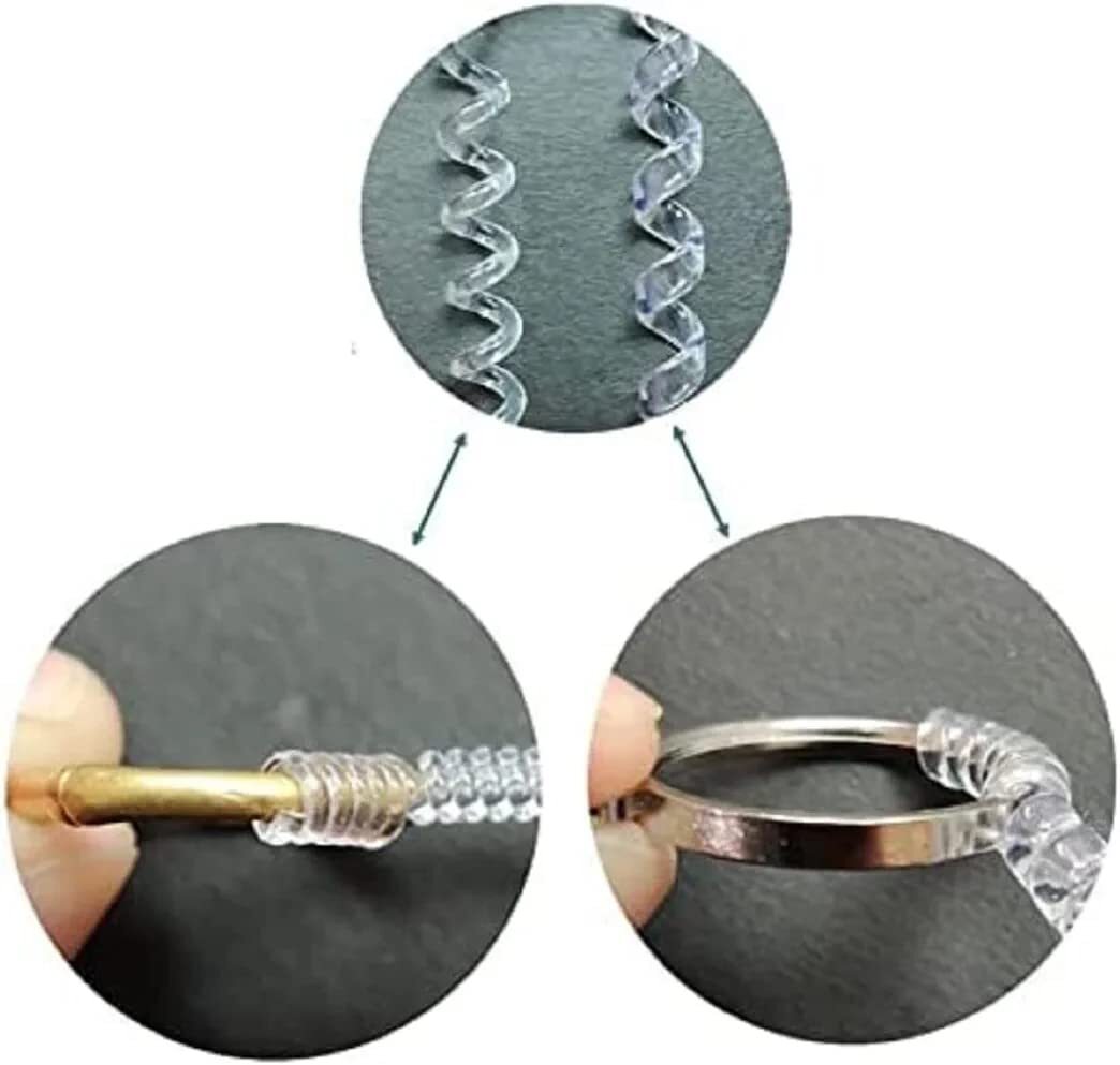 【特価商品】リングストッパー adjuster 銀磨きクロス布付き ring リングアジャスター 4本セット サイズ調節 指輪_画像5