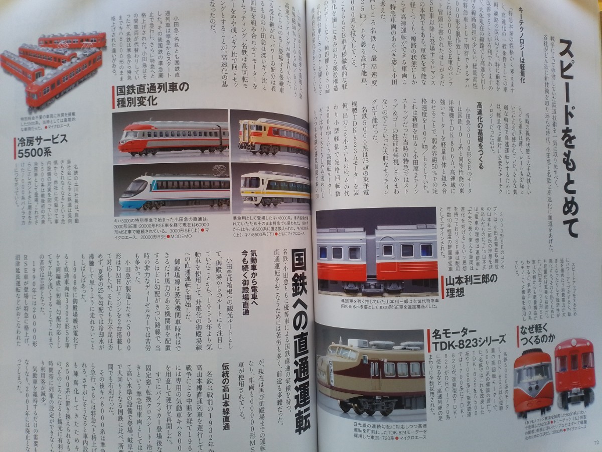 即決 Nゲージ読本 エヌ保存版 名鉄パノラマカー・小田急ロマンスカーの軌跡 + TOMIXのJR西日本 225系100番台・グリーンマックスの地方役場_画像2