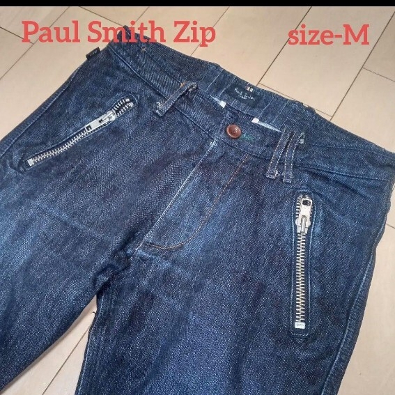 希少Paul Smith Zip Jeans Size M_画像1