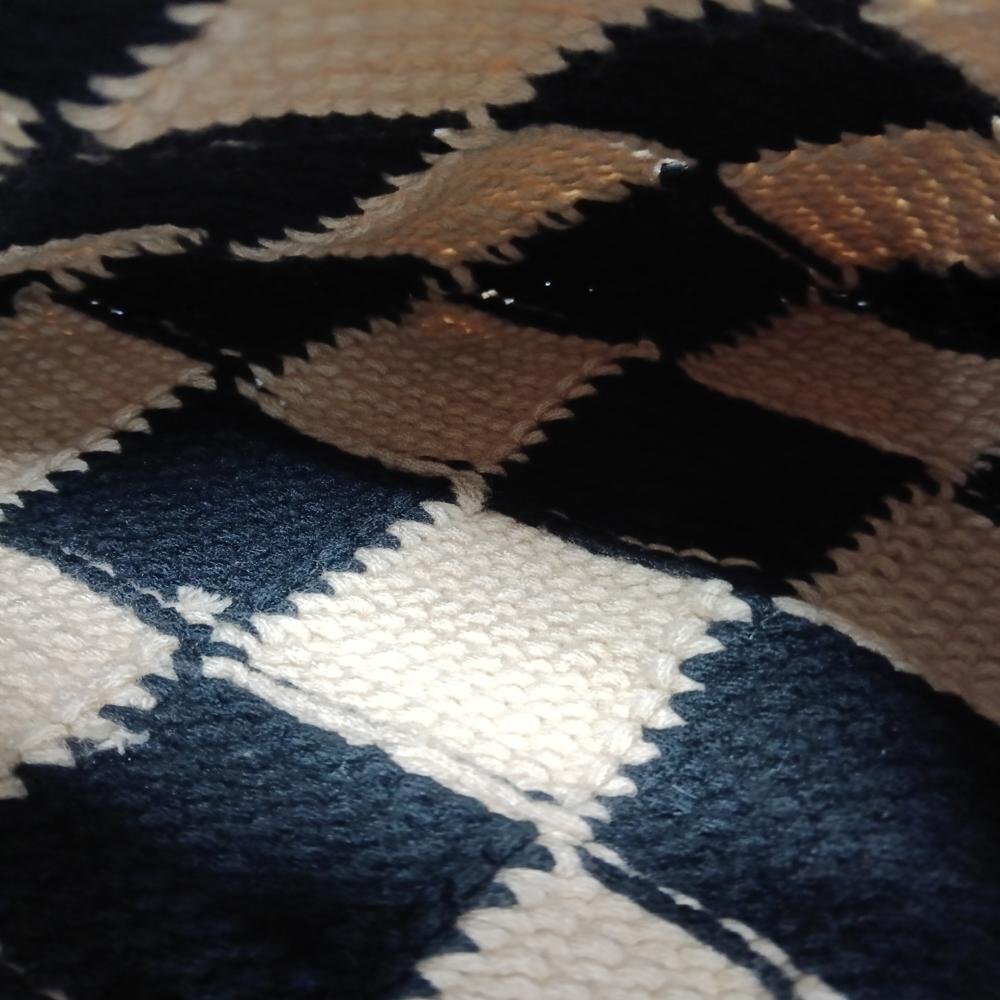 MARNI マルニ ダークグリーン ベージュ チェック ハンドバッグ 4722266_画像3