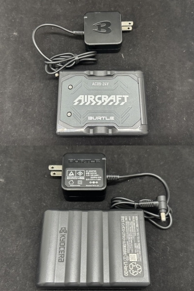 ■中古品 BURTLE バートル 空調服用 バッテリー ファンセット AC09 AC08-1/08-2_画像7