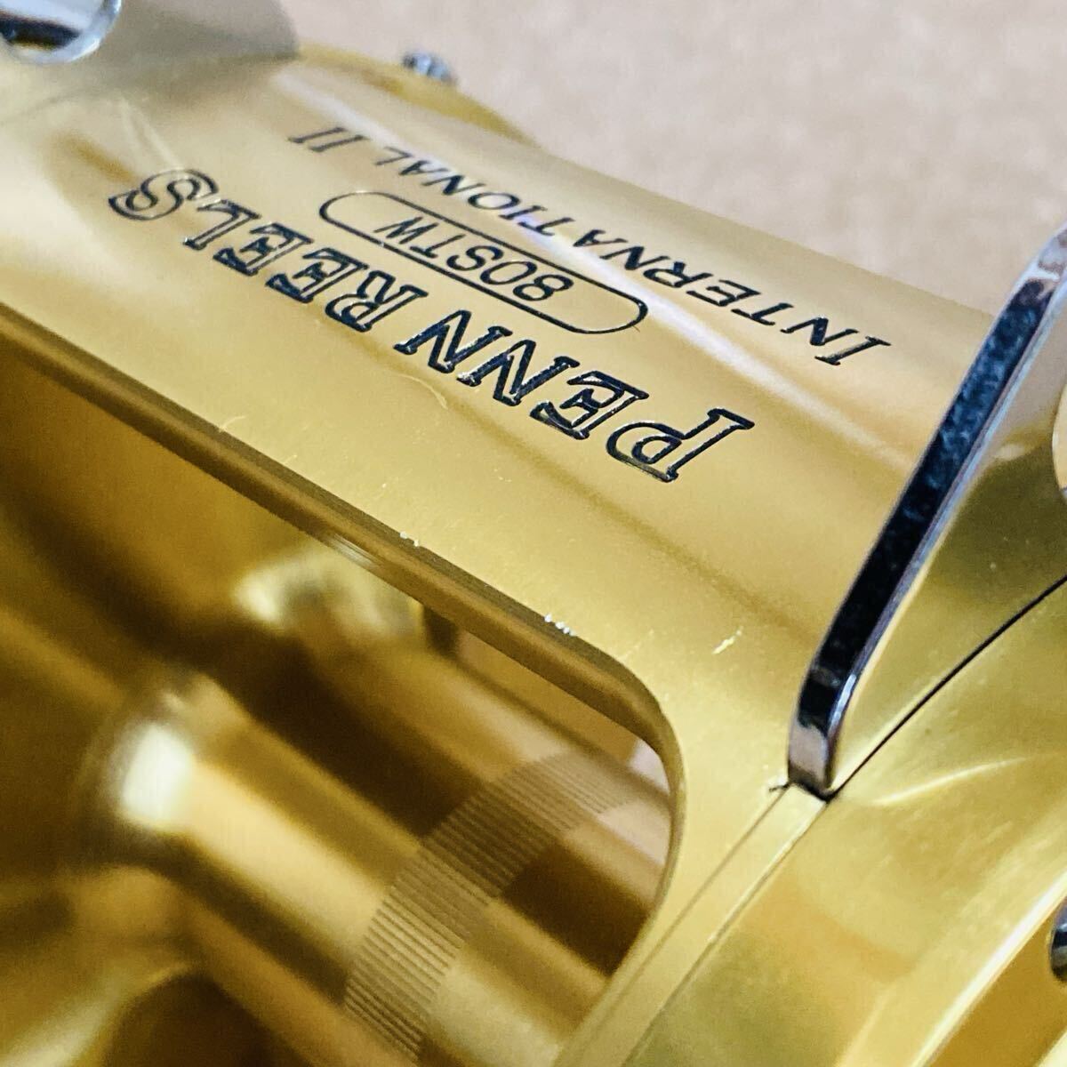 ペンリール インターナショナルII 80STW 美品 右ハンドル レバードラグ 船釣り 大物用 トローリング 泳がせ PENN INTERNATIONAL_画像9