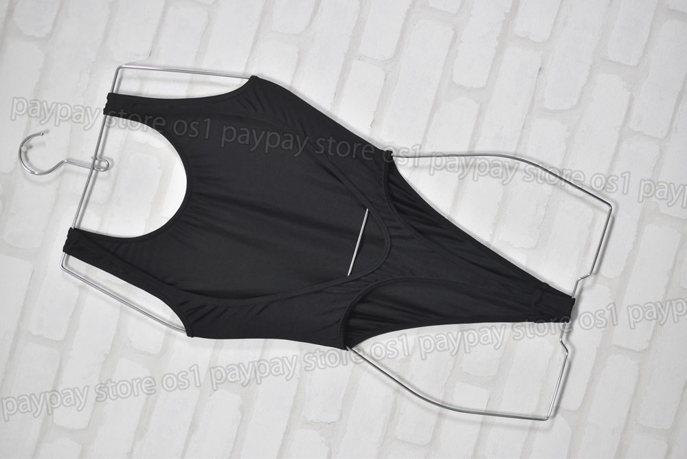 NON エアロビクス ダンス Tバック型 ハイレグ レオタード ブラック サイズM_画像2