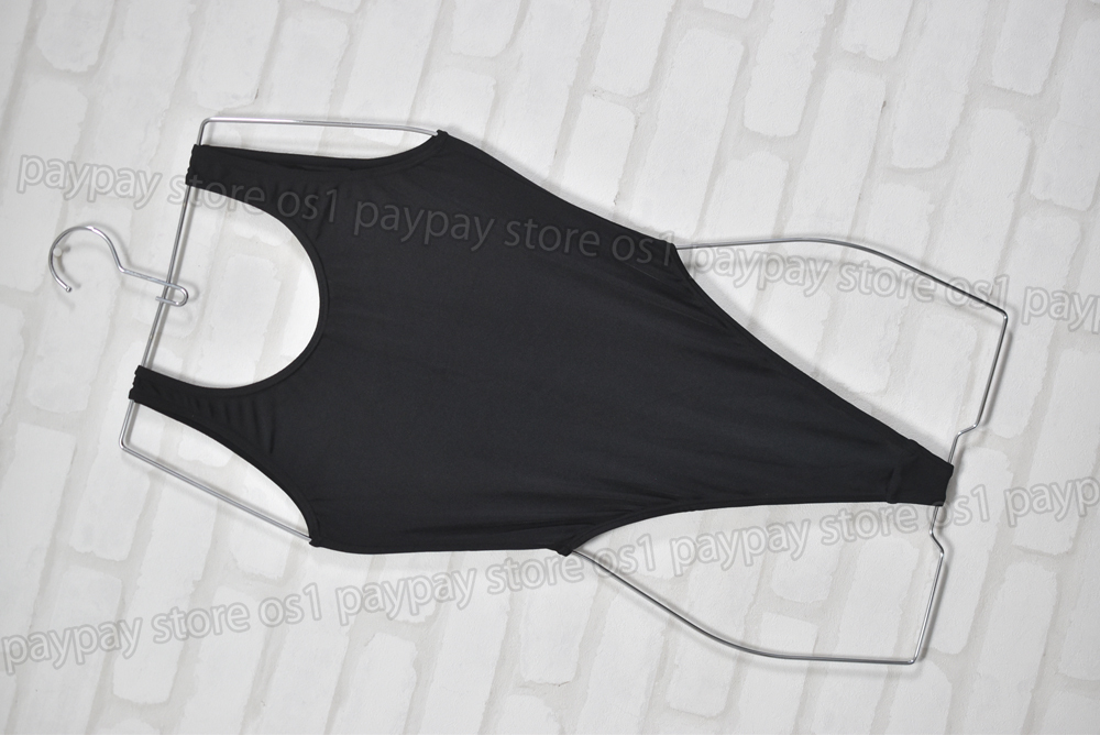 NON エアロビクス ダンス Tバック型 ハイレグ レオタード ブラック サイズM_画像1